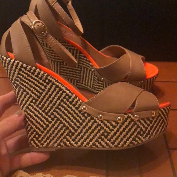 JustFab Nude wedges, Anacapri - Picture 8 of 8